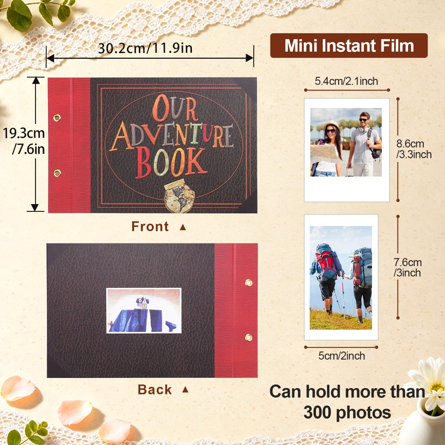 Álbum de fotos Our Adventure Book Scrapbook