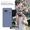 YATWIN Silicone Back Case for Google Pixel 7, Soft-Touch Phone Back Cover for Google Pixel 7 - Lavender Grey gallery image