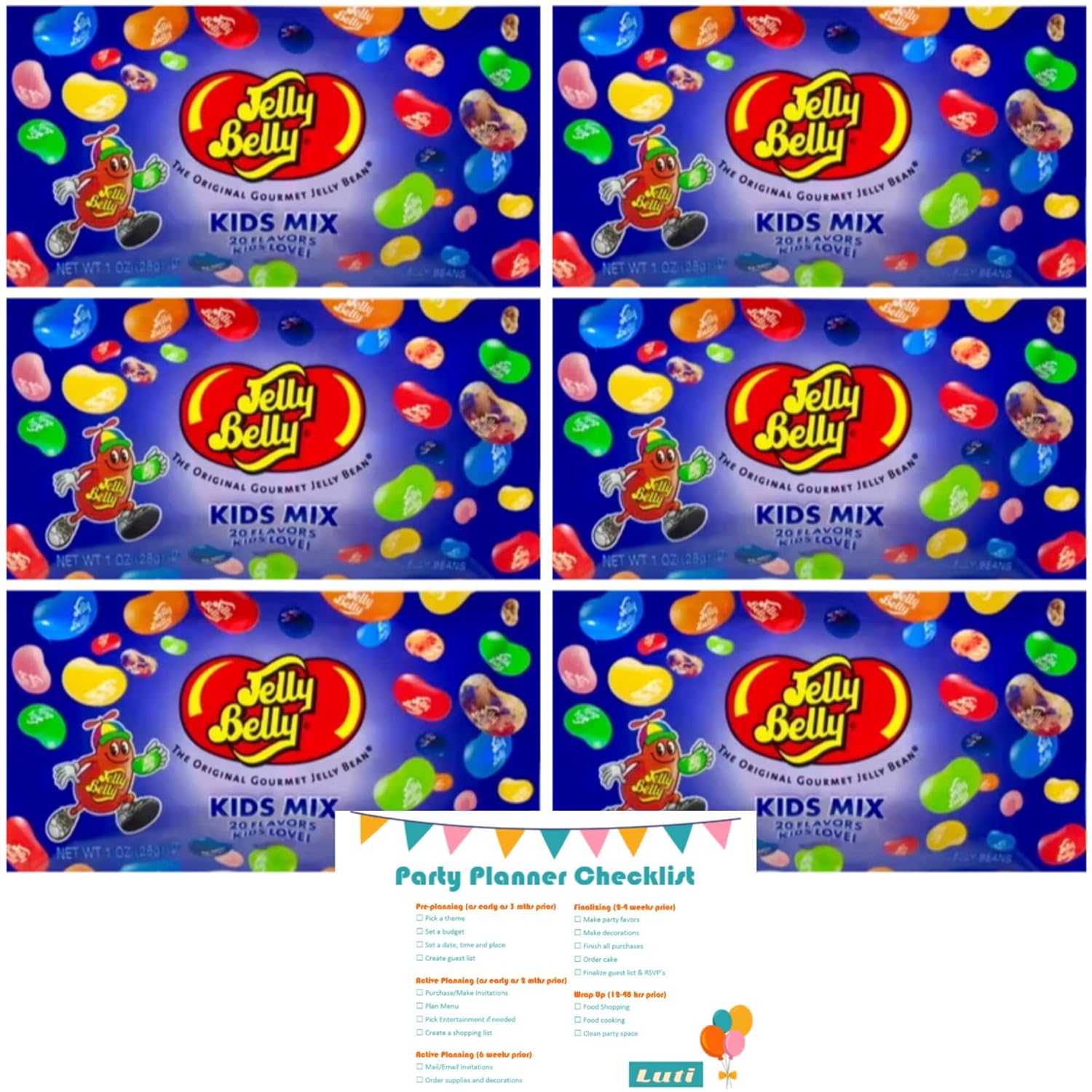 Jelly Belly Kid's Mix Special Occasion Party Pack Bundle