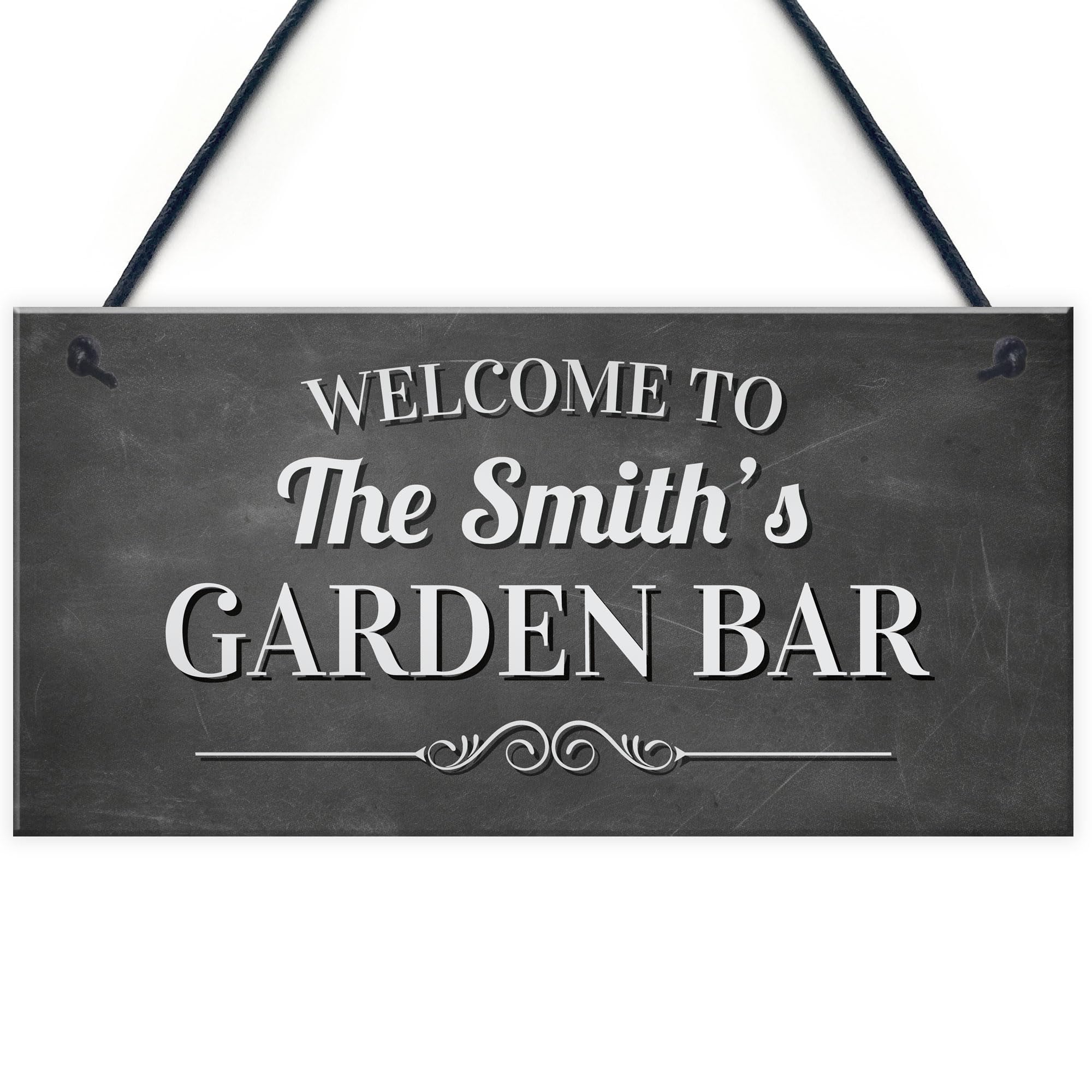 Red Ocean Personalised Shabby Chic Garden Bar Signs For Outside Summerhouse Shed Sign Home Decor