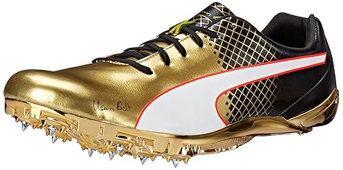 puma gold running spikes