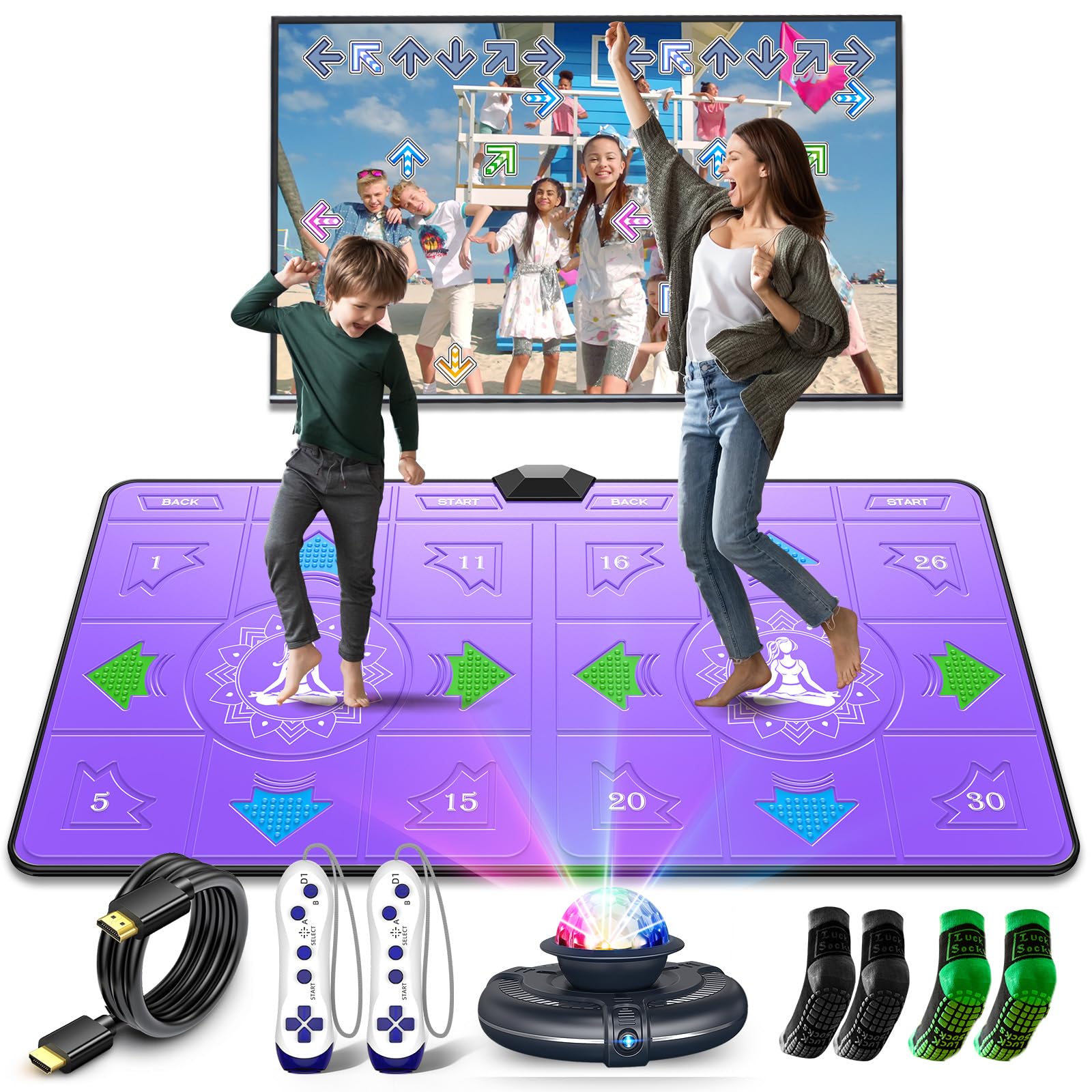 Amazon.com: FWFX Wireless Dance Mat for Kids and Adults, Exercise