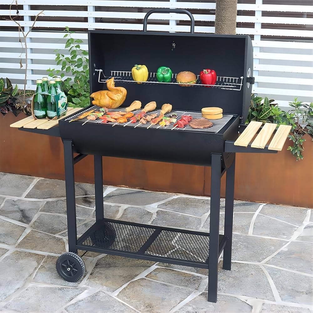 Amazon | LOOPFKL バーベキュー コンロ 大型 防風bbq コンロ 5