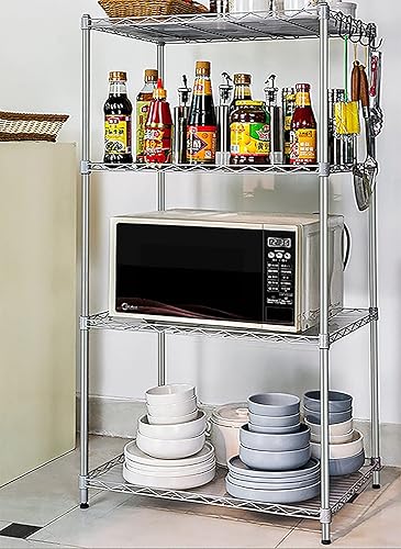 Miniatura 3 de N&F Hlyluoyi - Estantería de garaje de 4 niveles, estantes de metal para almacenamiento resistente (176 libras por estante utilitario), organizador