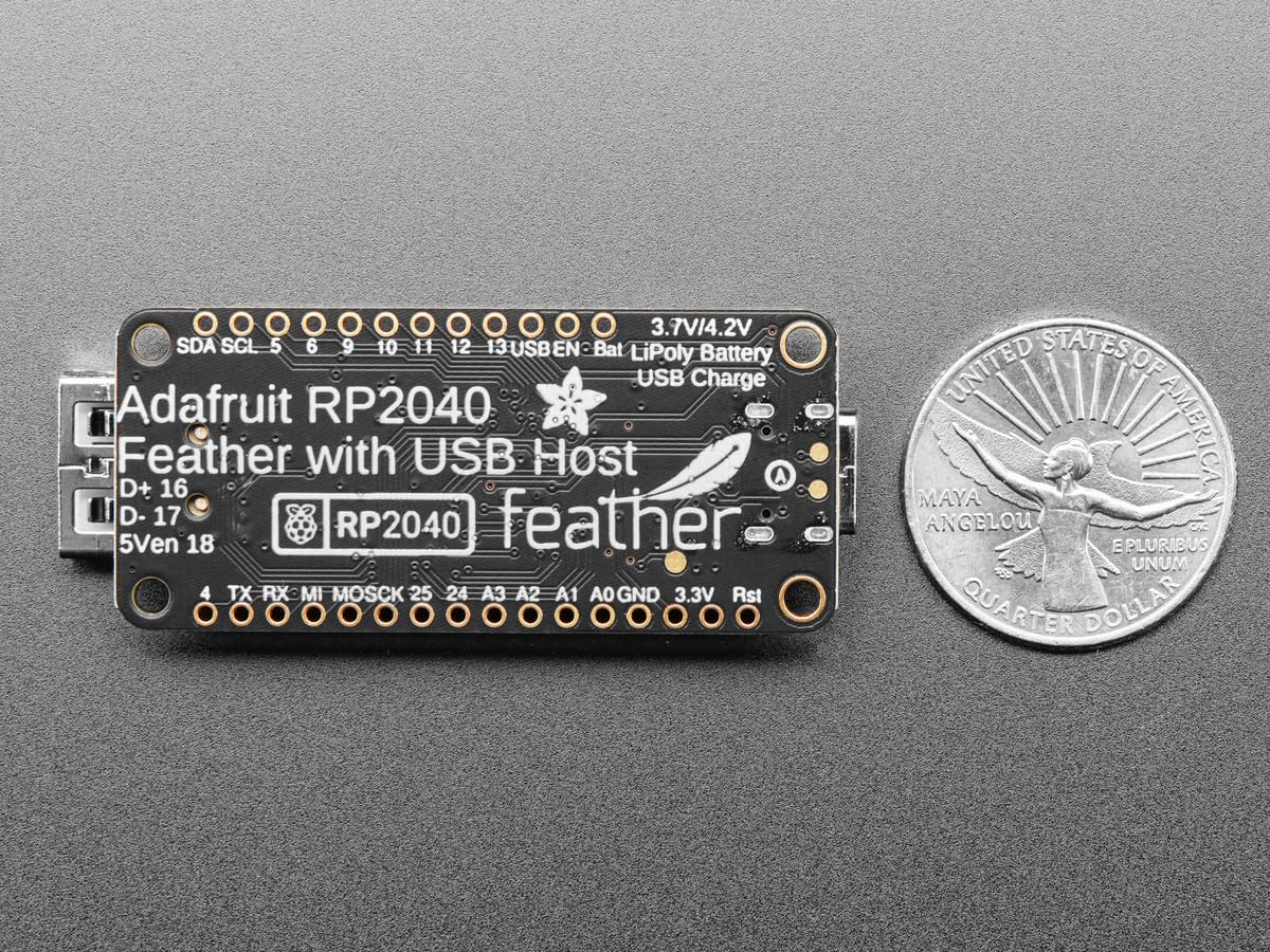 Adafruit Feather RP2040 avec USB Host, Type A 5723