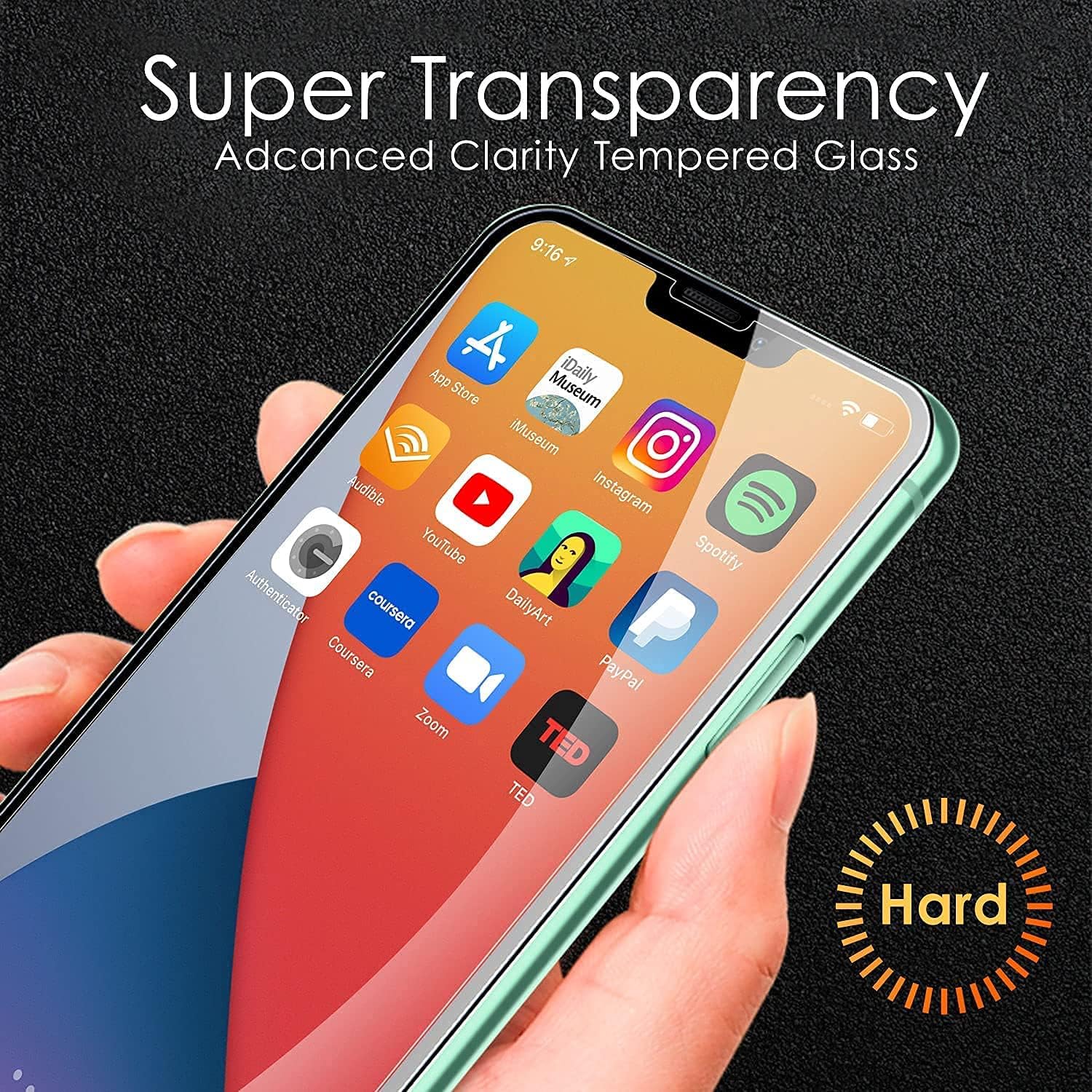 Hiwill Screen Protector for iPhone 13 Pro Max/iPhone 14 Plus, iPhone 13 Pro Max Screen Protector, iPhone 14 Plus Screen Protector, 6.7 Inch 3 Pack