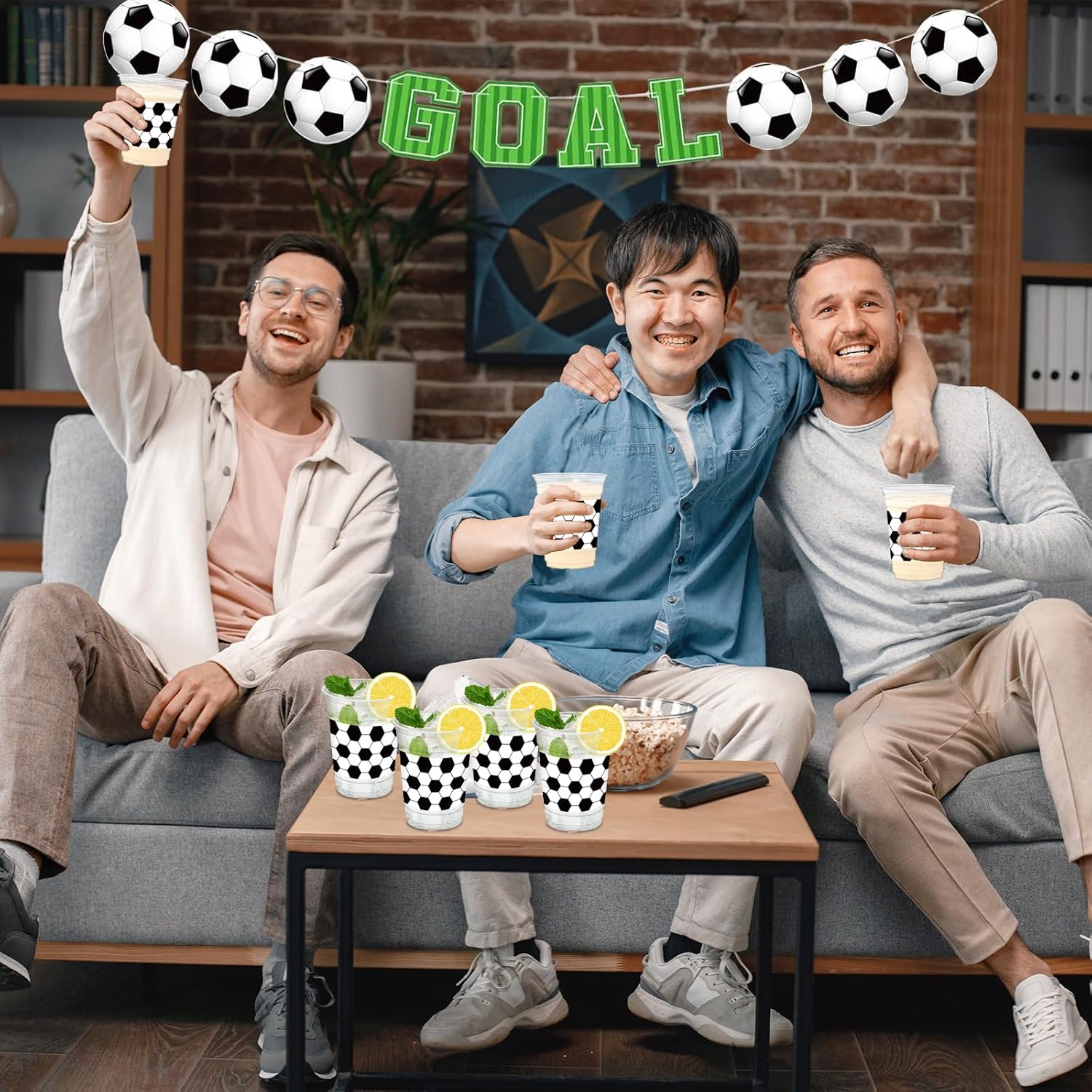 50Pcs Soccer Cups, 12oz Soccer Plastic Party Cups for Sports Themed Events Game Day Decor Birthday Party Supplies Favors - Image 7