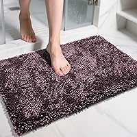 Vista 20 de Yimobra - Tapete de baño de felpilla de 55.1 x 24 pulgadas, microfibra gruesa, absorbente, extrasuave, antideslizante, lavable a máquina, para piso