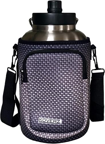 Koverz - Portabidones de neopreno para botellas de agua, 4 tamaños, tamaño L, 24 - 30 oz. liq. XL 32 - 40oz. liq., medio galón 64 oz. liq., un galón