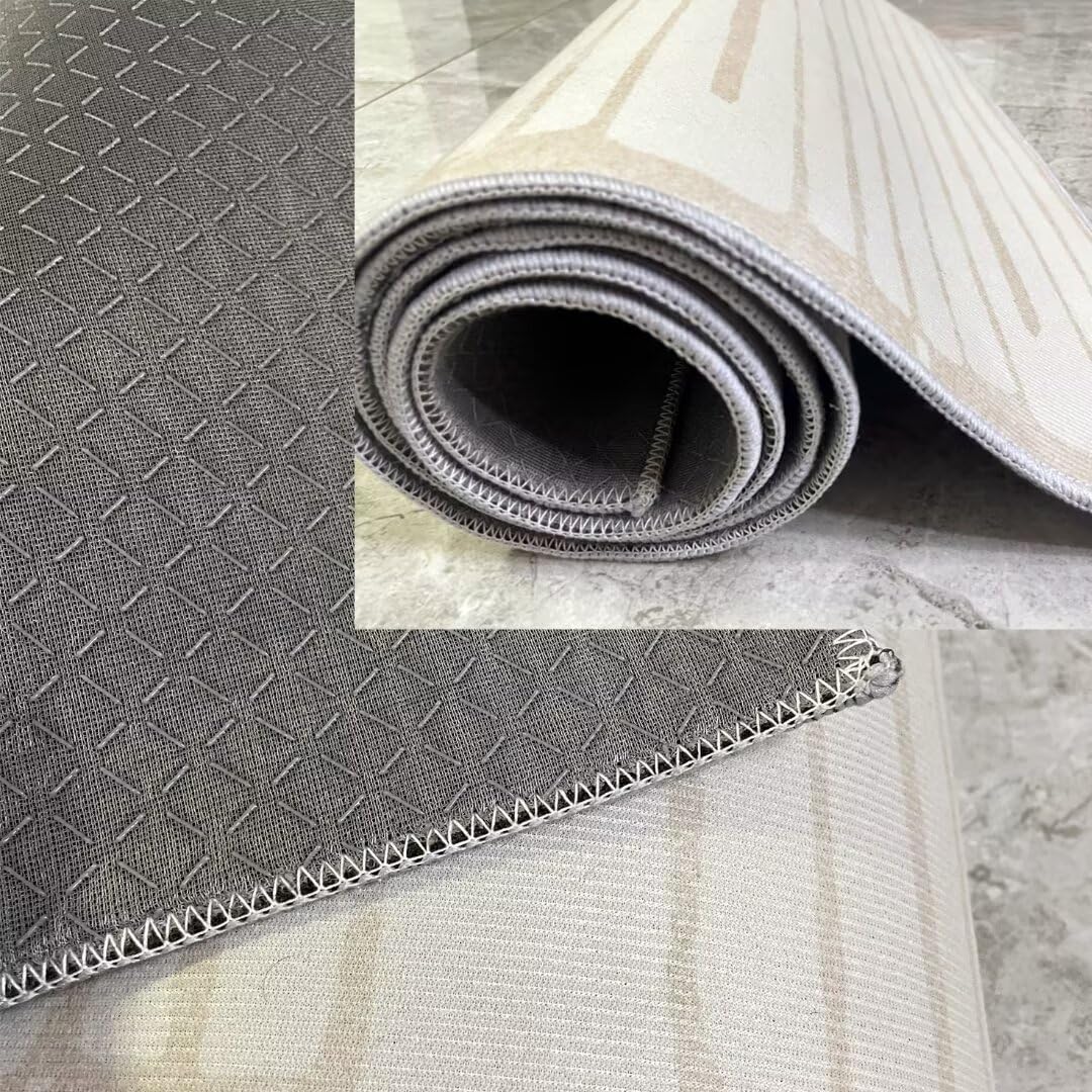Läufer Flur Küche Waschbar rutschfest 100x200cm Modern Gestreift Schwarz Weiß Lang Küchenteppich Flurteppich Teppich Fur Korridor Wohnzimmer Schlafzimmer Meterware Anpassbar