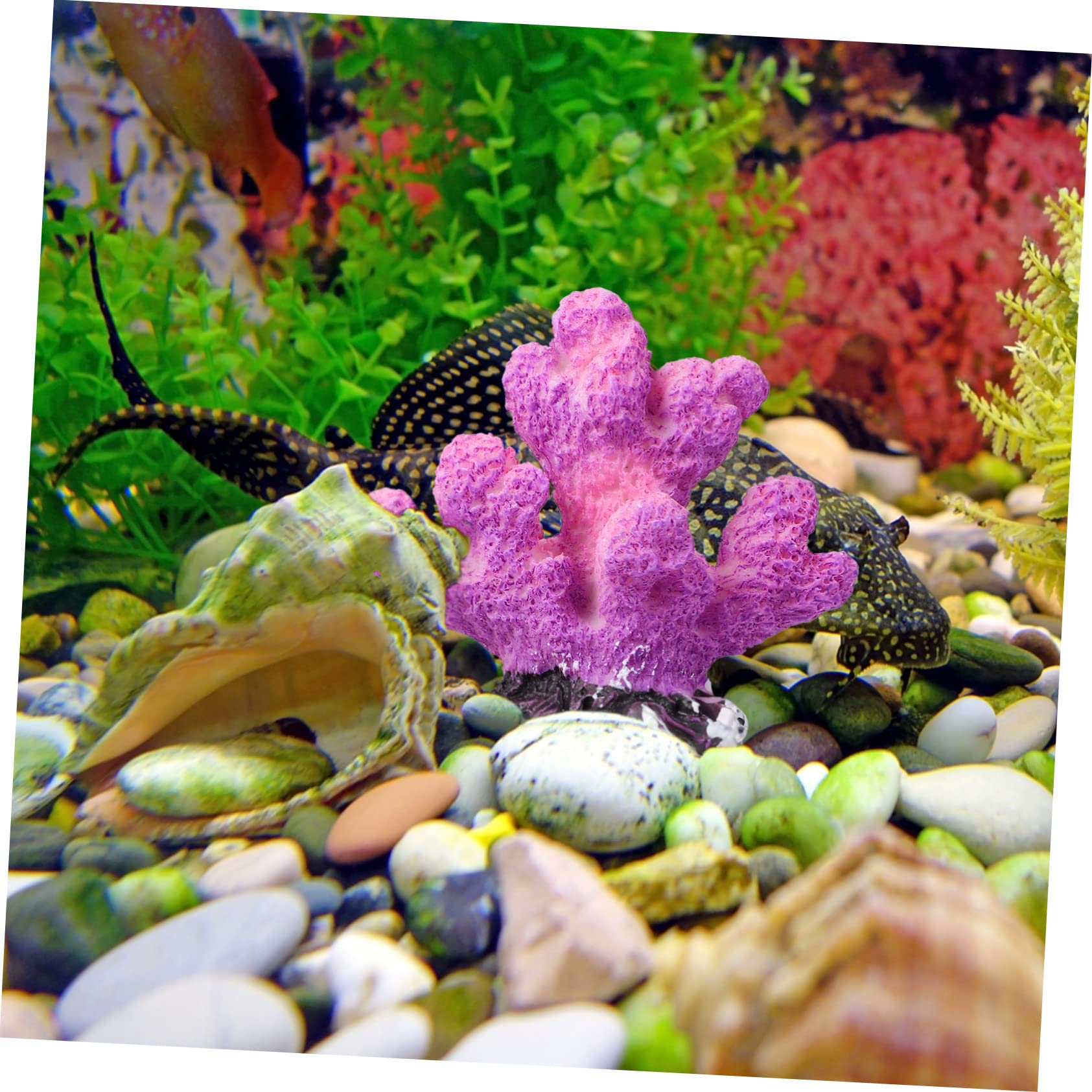 Amazon.co.jp: OATIPHO 6個 人工サンゴ装飾 水槽用フェイクサンゴ 樹脂