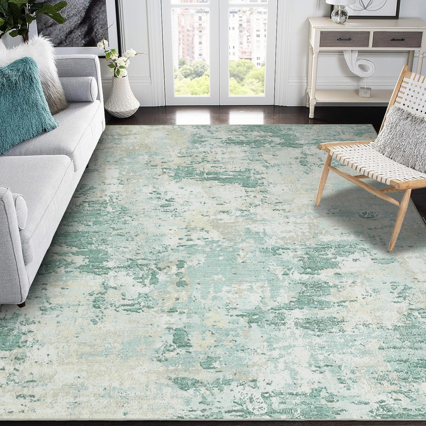 Tapis moderne lavable et pliable antidérapant pour une chambre impeccable