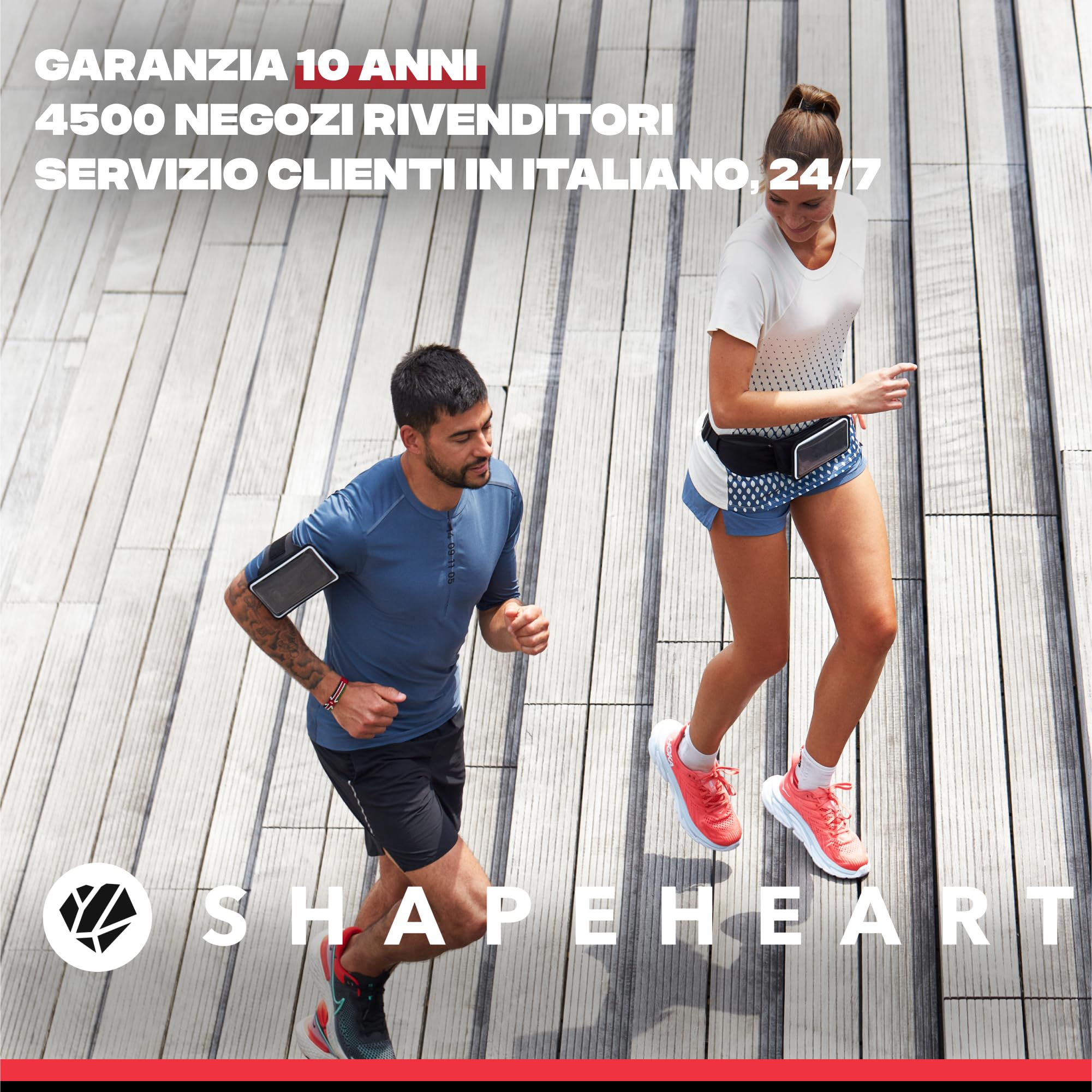 SHAPEHEART Innovazione francese, Cintura magnetica sportiva per telefono , Supporto cellulare Impermeabile con tasca magnetica