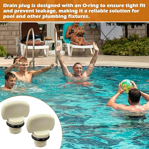 Miniatura 6 de 071131-192115 Reemplazo para piezas de bomba de piscina Whisperflo e Intelliflo Tapones de drenaje con junta tórica, paquete de 2