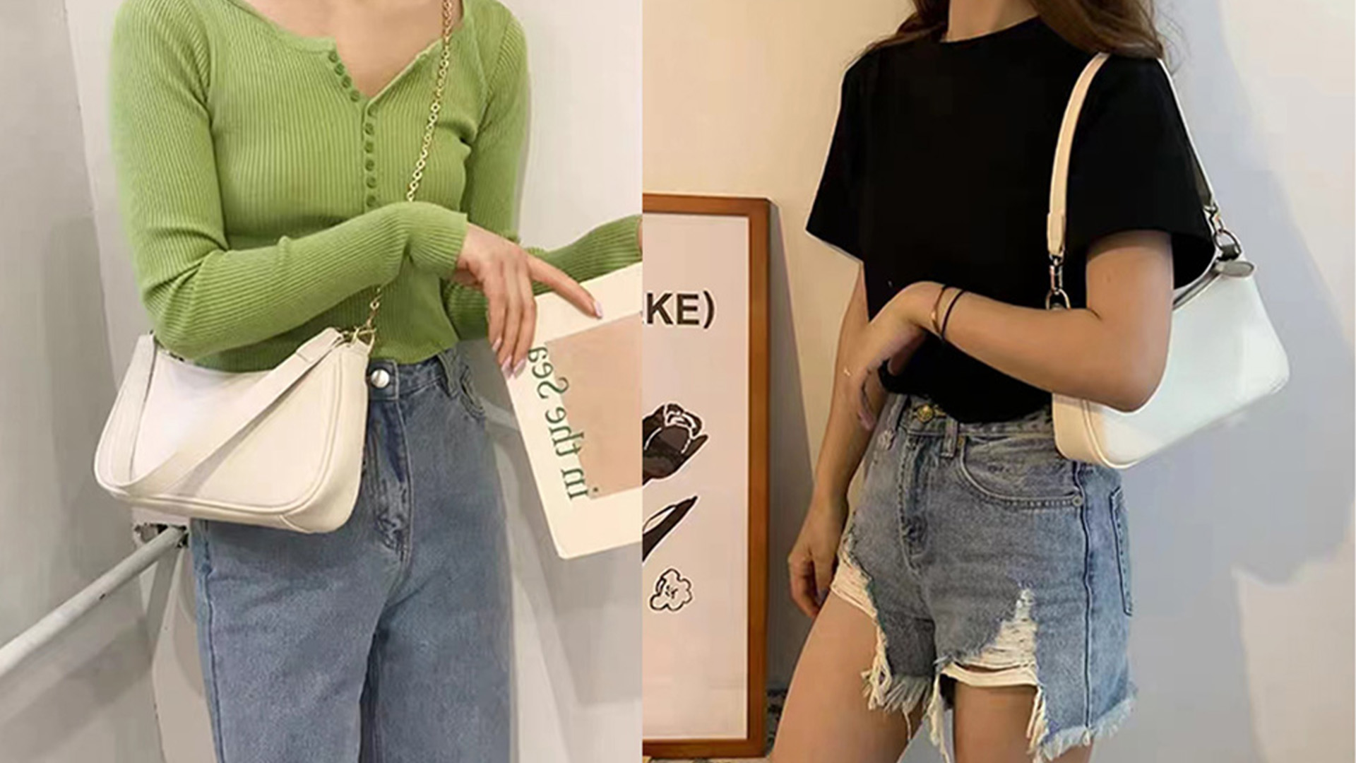 Shoulder Bag for Women Y2K Handbag PU Leather Classic Clutch Small