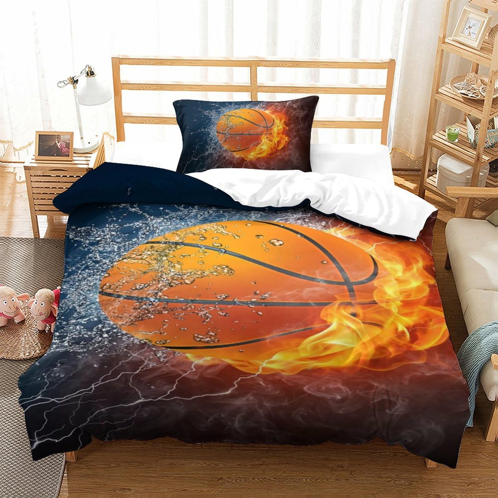 Parure de lit basketball 3D le cadeau idéal pour ados fans de sport