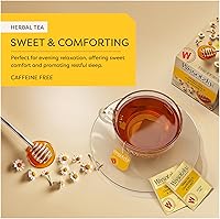 Vista 11 de Wissotzky Chamomile & Honey Herbal Tea, 20 Tea Bags Soothing Blend Caffeine Free Tea Relaxation