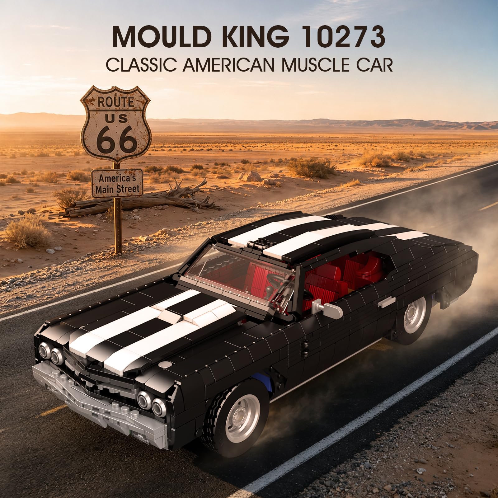 Mould King 10273 Technik - Modellino di auto sportiva, 1434 pezzi