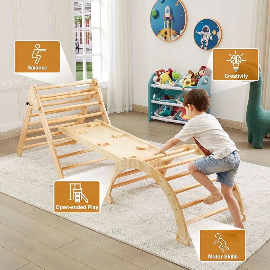 Amazon | 5 in 1 Pikler トライアングルジム モンテッソーリ