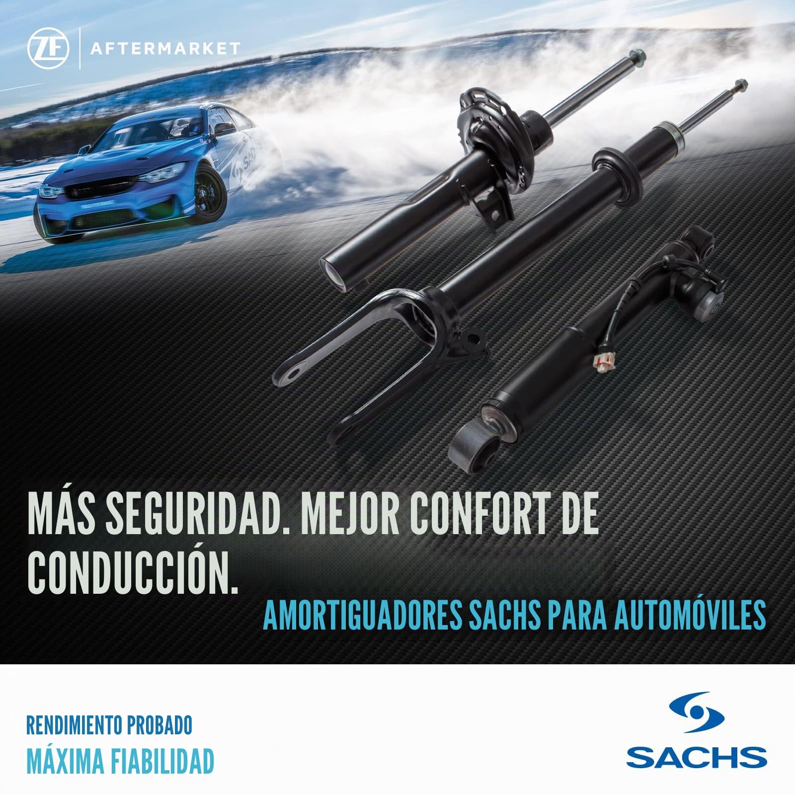 SACHS 317 575 Amortiguador Compatible Con Seat LEON II (1P1) 2005-2013 Eje Delantero