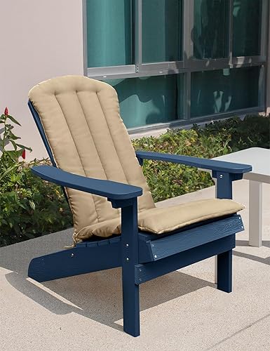 Miniatura 7 de YEFU Adirondack - Cojín para silla mecedora con correas, cojín plegable para silla de patio para interiores y exteriores, 19.7 x 18.9 x 1.5