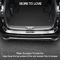 Vista 6 de para Toyota Highlander 2025 2024 2023 2022 2021 2020 Protector de umbral de puerta, Premium 304 Acero inoxidable Protector de entrada de puerta