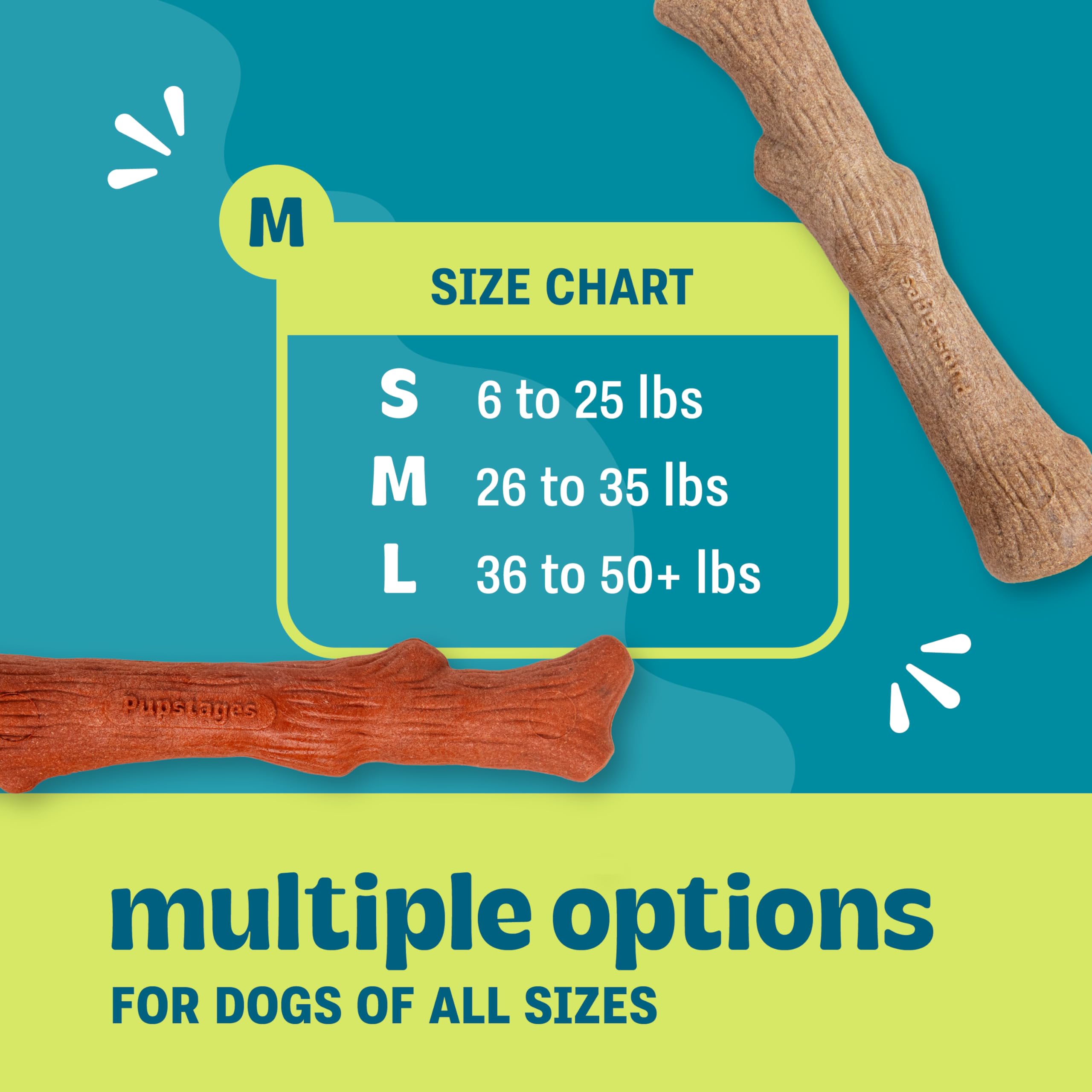 Petstages NewHide - Juguete Alternativo para Masticar para Perros, Grande