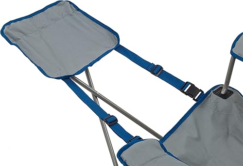 Miniatura 5 de ALPS Mountaineering Sillas de camping Escape Lounge para adultos con reposapiés y reposabrazos ajustables, marco de acero resistente, diseño