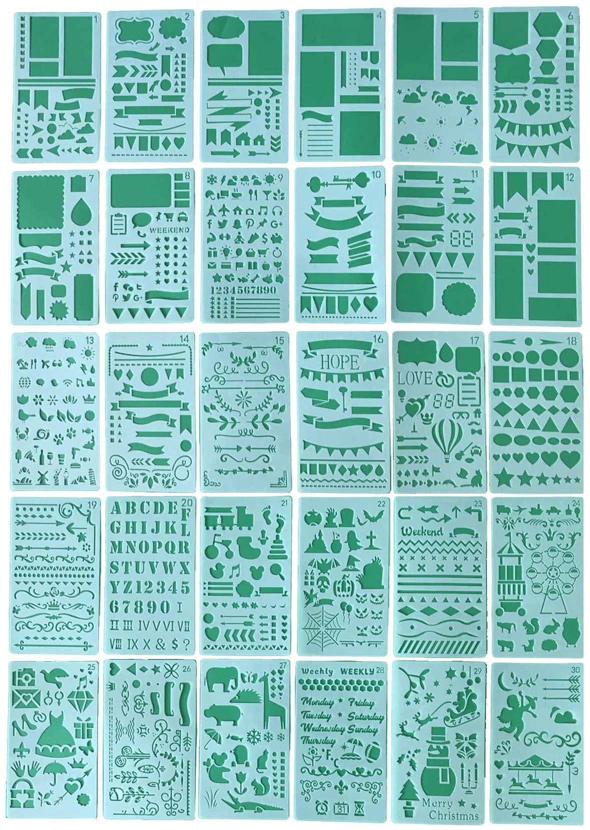Pochoirs de peinture RANY pour réussir vos dessins complexes sans savoir dessiner