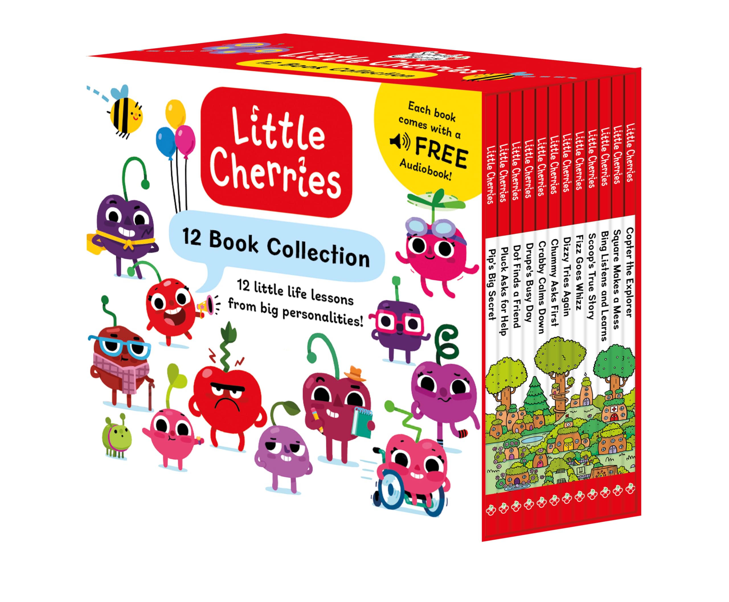 The Little Cherries 12 Book Collection - 12 little life lessons from BIG personalities, perfect for little readers aged 3+!