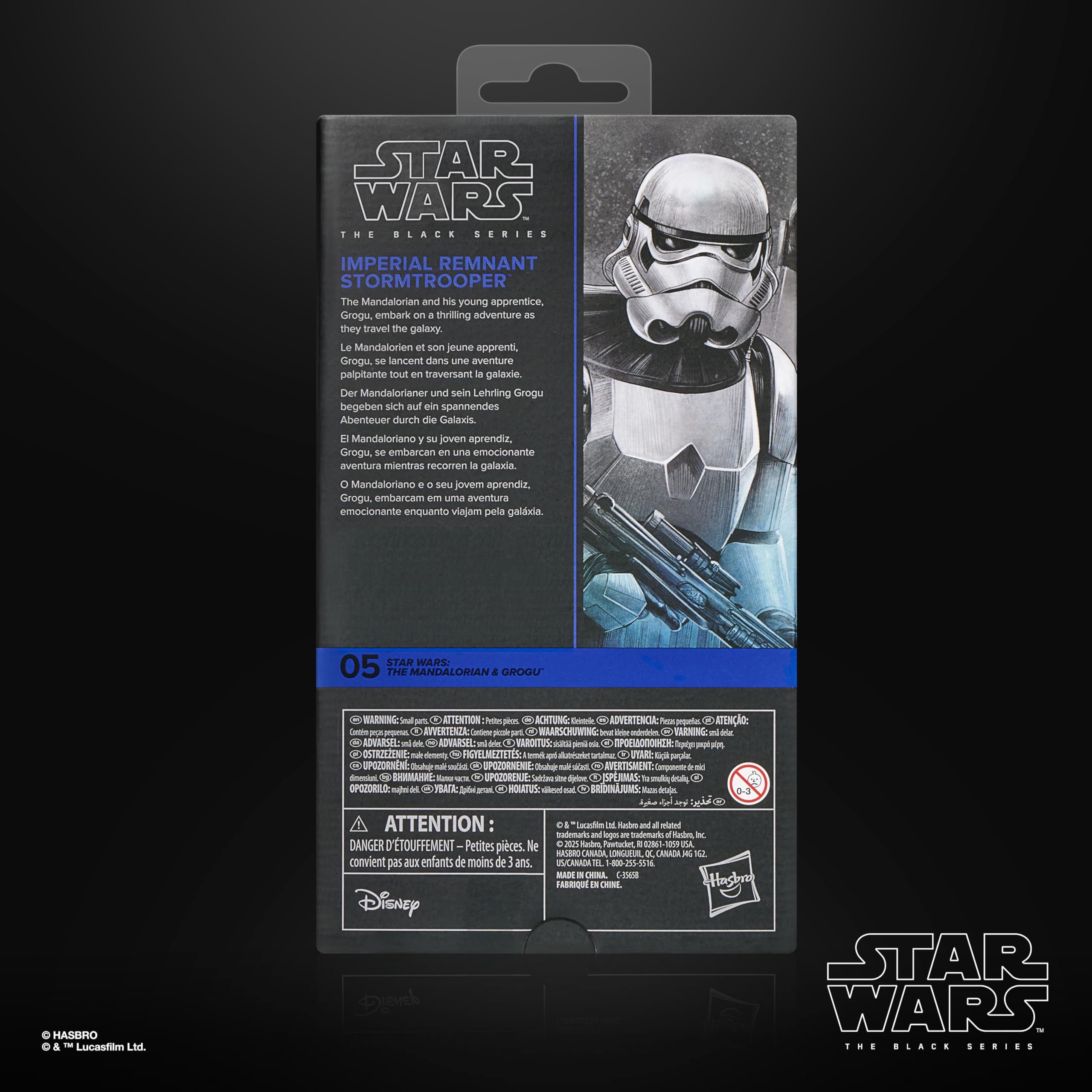 Star Wars The Black Series, Imperial Remnant Stormtrooper, The Mandalorian & Grogu, Figura de acción de 15 cm