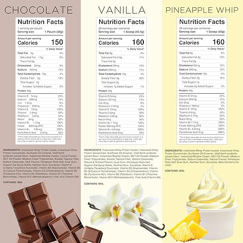 Miniatura 5 de TransformHQ Caja variada de batidos de reemplazo de comidas con coctelera rosa, 7 paquetes de batidos de una sola porción