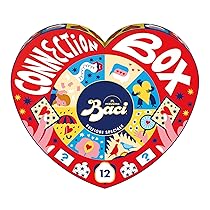 BACI PERUGINA Classico Connection Box Cioccolatini Fondenti ripieni al Gianduia, Scatola Maxi Cuore San Valentino 150g