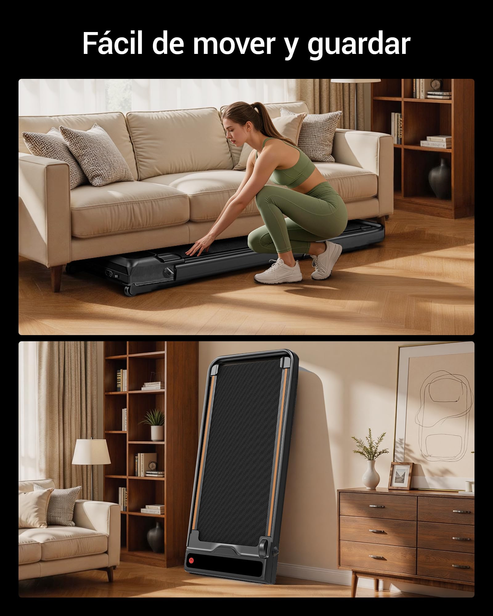 CURSOR Cinta de Correr Plegable Auto Inclinación 20%, Walking Pad, 12km/h | 1-12 km/h Cinta de Correr Compacta con Motor Silencioso de 3,0 HP y Pantalla LED, Capacidad Máxima 159 kg