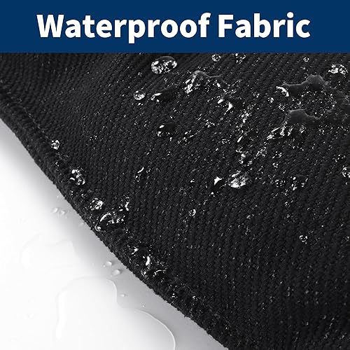 Miniatura 4 de MABOZOO Cama para perro, alfombrilla indestructible a prueba de mordidos, poliéster duradero, grande de 35 x 22 pulgadas, color negro, para