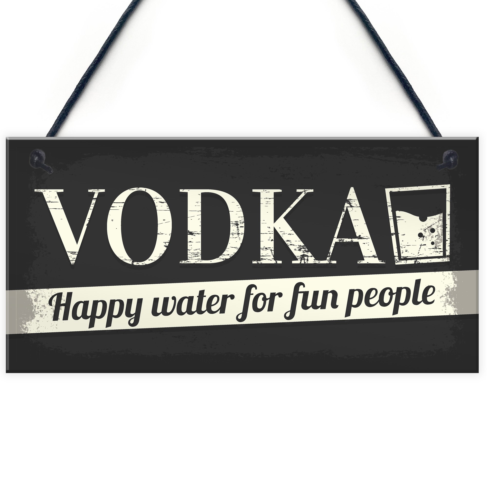 Red Ocean Vodka Novelty Sign Funny Friendship Alcohol Man Cave Bar Pub Hanging Plaque Gift For Men