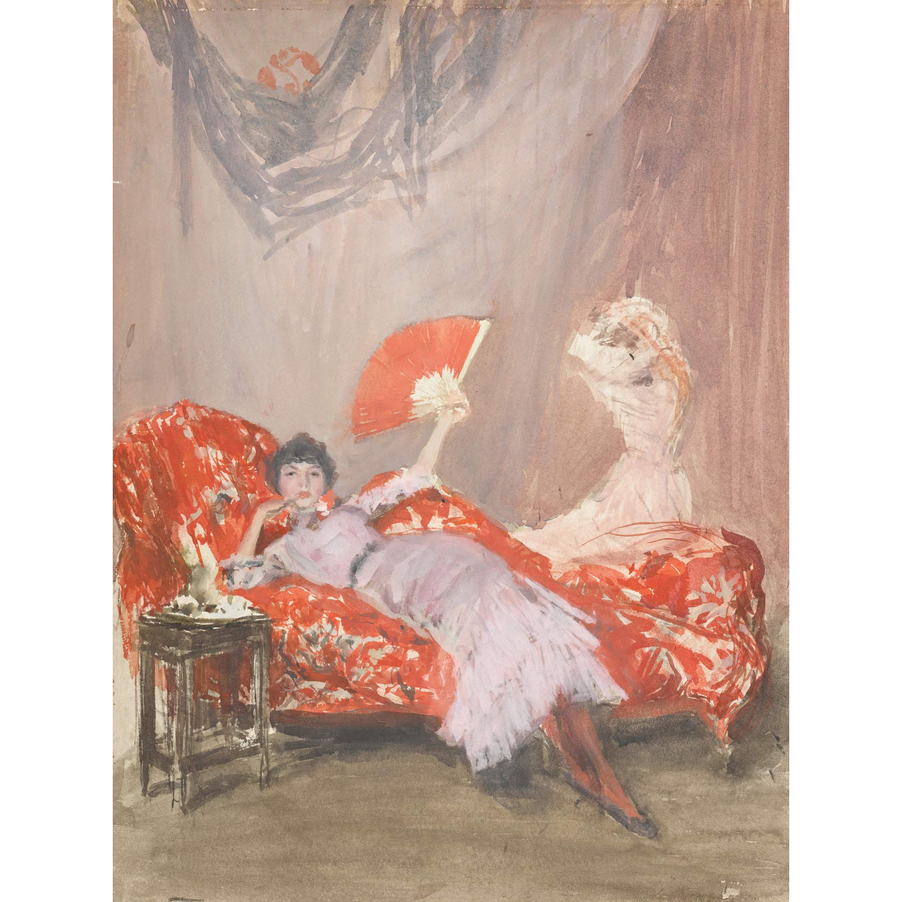 James Mcneill Whistler Milly Finch großer Kunstdruck Poster Wanddekoration Premium Wandbild