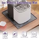 Mxclimate Matelas de comptoir pour fabricants de glaces, portable Mini Counter Top Nugget Ice Maker Tapis antidérapants en silicone imperméable pour les appareils de cuisine (12 x16 dans)