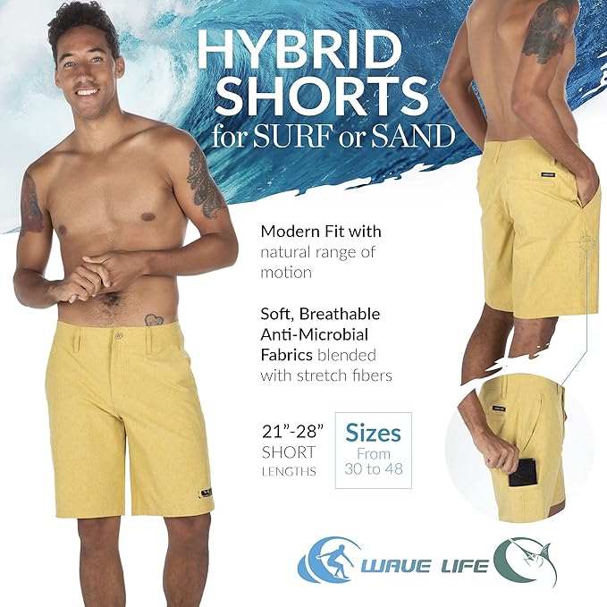 wave life board shorts