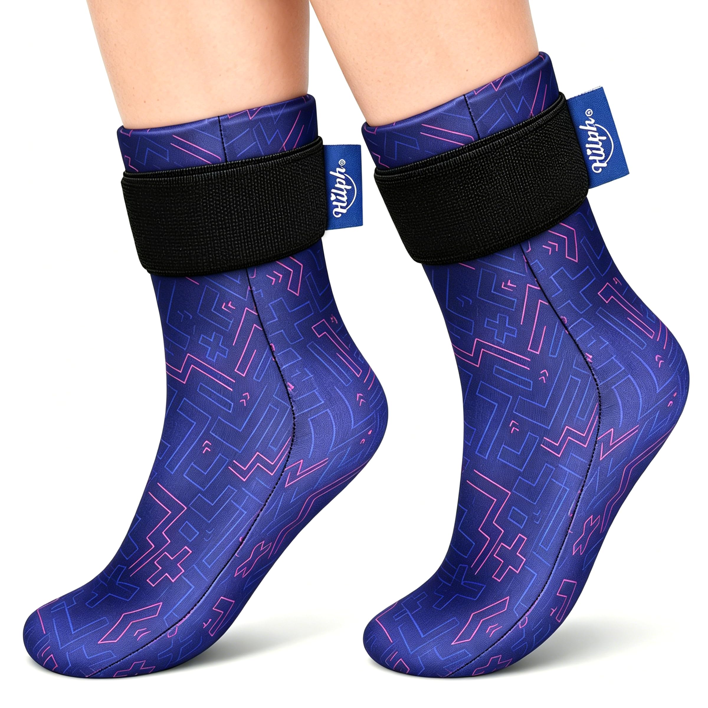Hilph Paire de chaussettes rafraîchissantes pour les pieds - Pour gonflement, chaud et froid - Gants de refroidissement thérapeutiques pour la chimiothérapie - Chaussures de refroidissement pour les