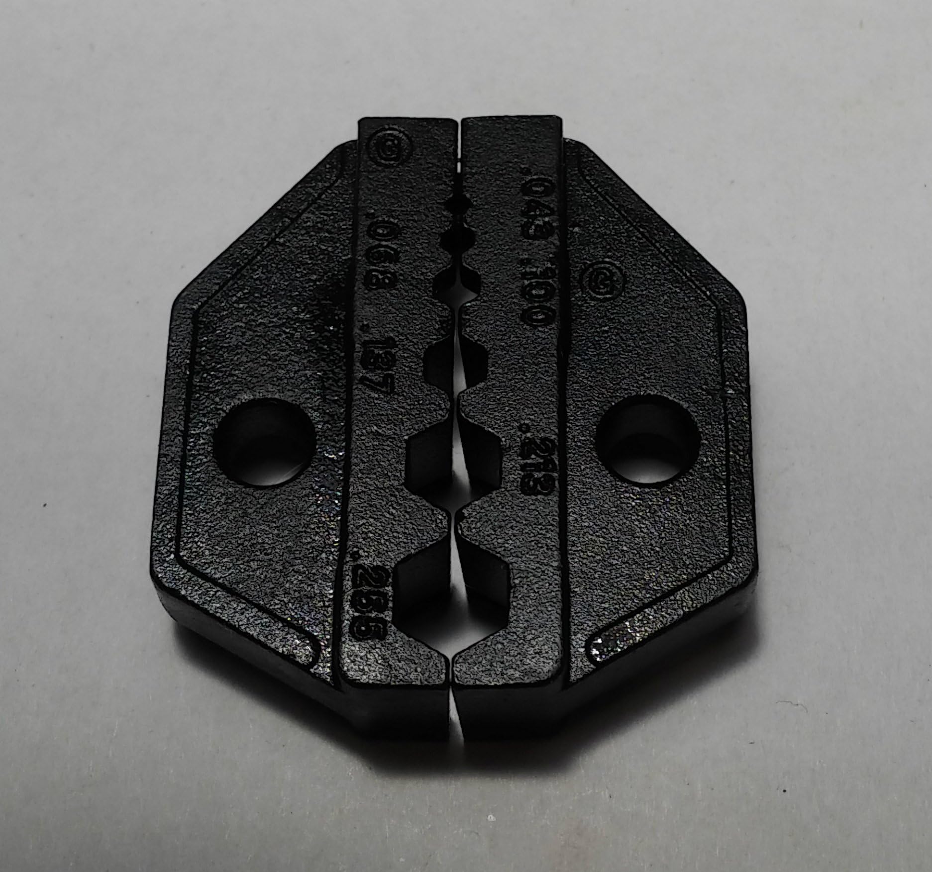 Hex Die .255" .213" .137" .100" .068" .043" cavities for Ratchet Crimp Tool and LMR-240 195 RG-8X Mini 8 RG-58 59 Coaxial RF Cable