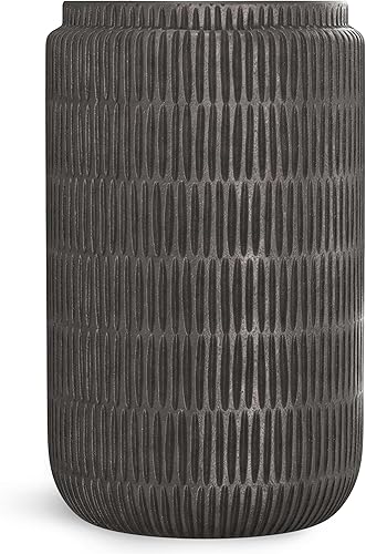 Miniatura 78 de SIMPLIHOME Morris - Mesa auxiliar de metal de aluminio fundido de 17 pulgadas de ancho en plata antigua, mesa de acento industrial con acabado en