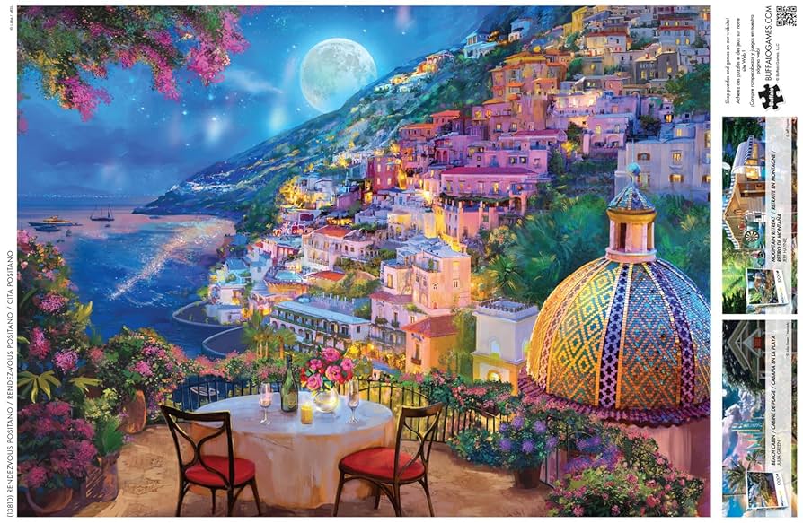 リリアナ・フラスカ作「エンタリング・ポジターノ」ジグソーパズル1000pcs. Amazon | リリアナ・フラスカ作「エンタリング・ポジターノ