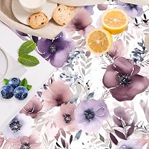 HAOKHOME Floral Drawer Shelf and Cabinet Liner, Self-Adhesive Drawer Liners, Peel and Stick Contact Paper Liner Kitchen Cabinets and Cupboard, Bathroom Drawers, Purple 17.3in x 6.5ft