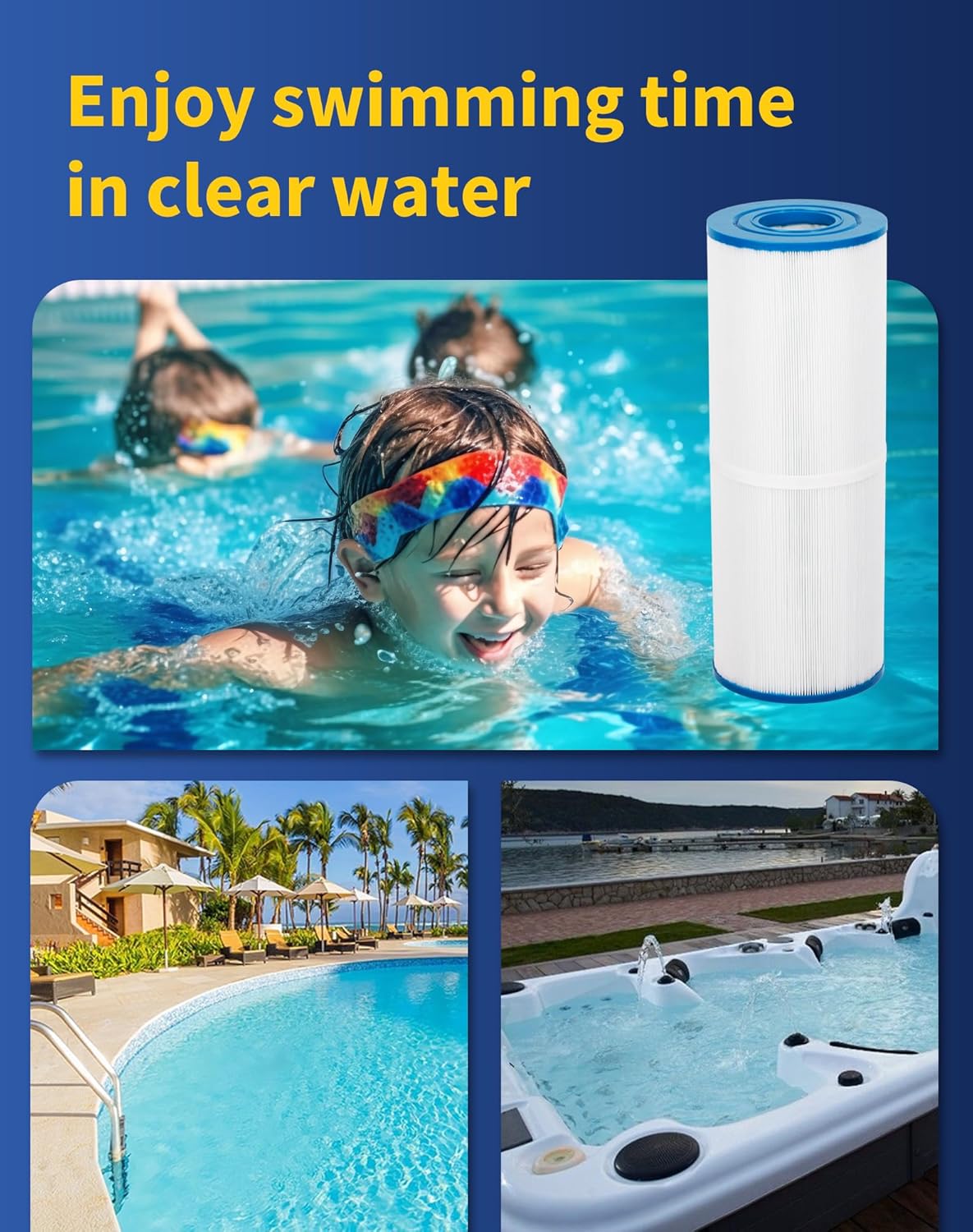 ZOTEE PRB50-In Spa Filter Replaces Unicel C-4950, Guardian 413-212-02,Filbur Fc-2390,03Fil1600,17-2380,Jacuzzi J200 Series Filter,Cal Spa Hot Tub Filter,1 Pack - Image 6