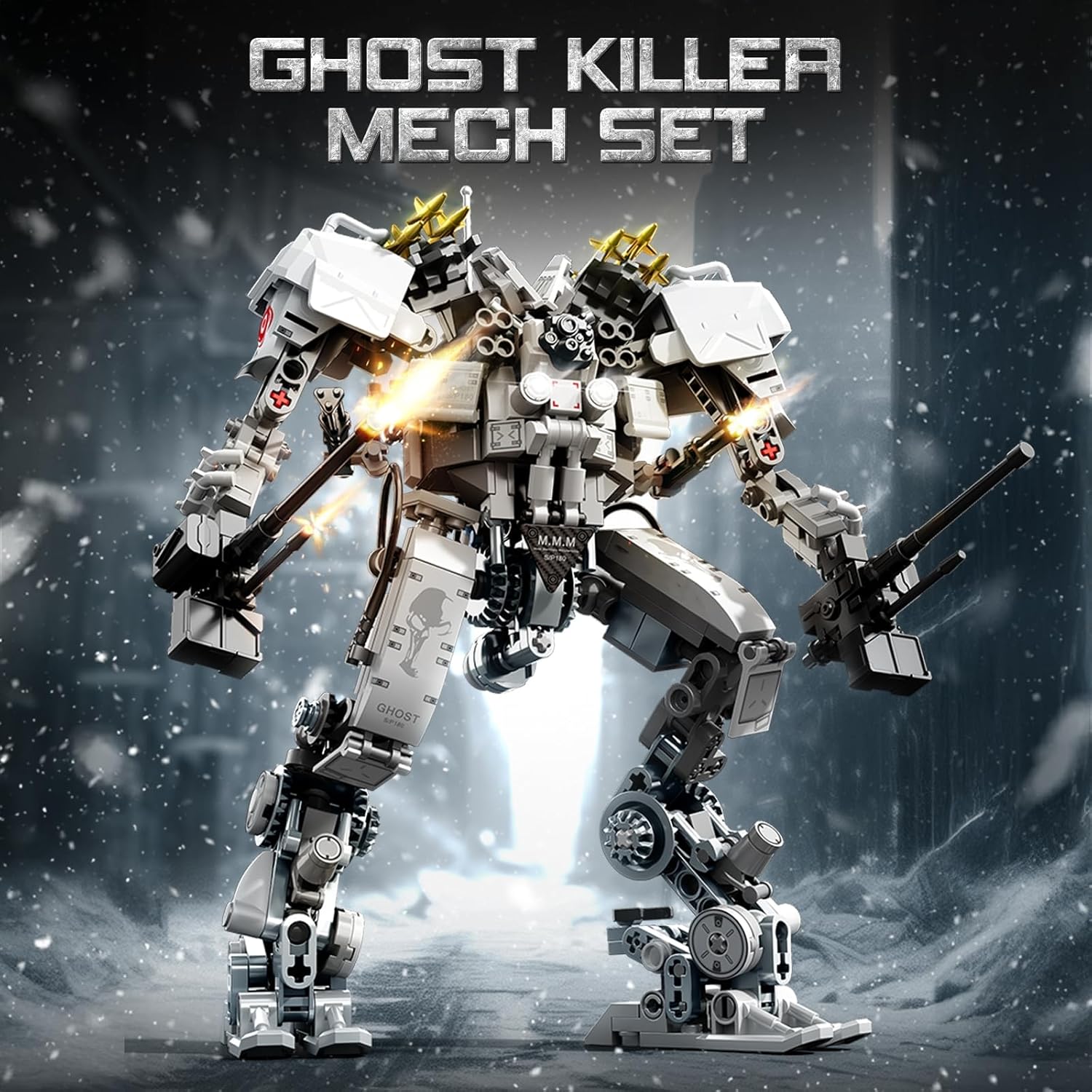 HIGH GODO Ghost Killer Mech building set assembled.