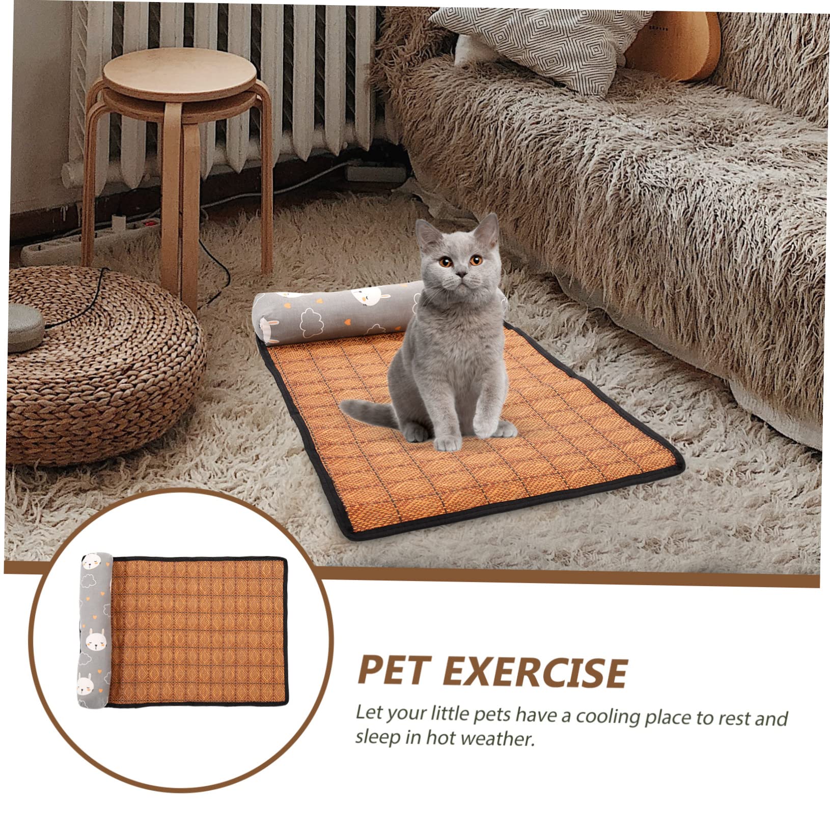 Mipcase 2stücke Pet Kühlmatte Für Hunde Und Katzen Selbstkühlendes Ice Material Faltbare Sommermatte Für rutschfest Waschbar Leicht Und Praktisch Für Zuhause Und Unterwegs