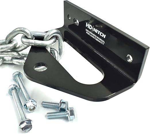 HD Switch 1/4" Thick Rear Trailer Tow Hitch Kit fits Craftsman AYP Husqvarna 587481201 Fits Most RZ & Z200, Zero Turn Radius Mowers