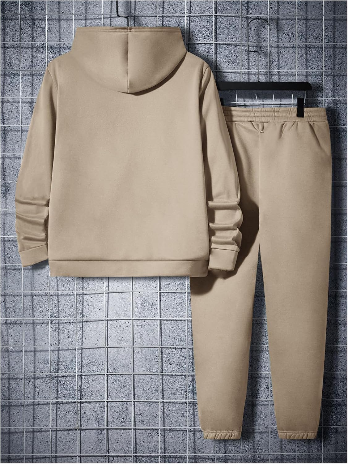 VIPWOLF Men's 2 Piece Sweat Set Long Sleeve Hoodie Sweatshirts & Joggers Tracksuits