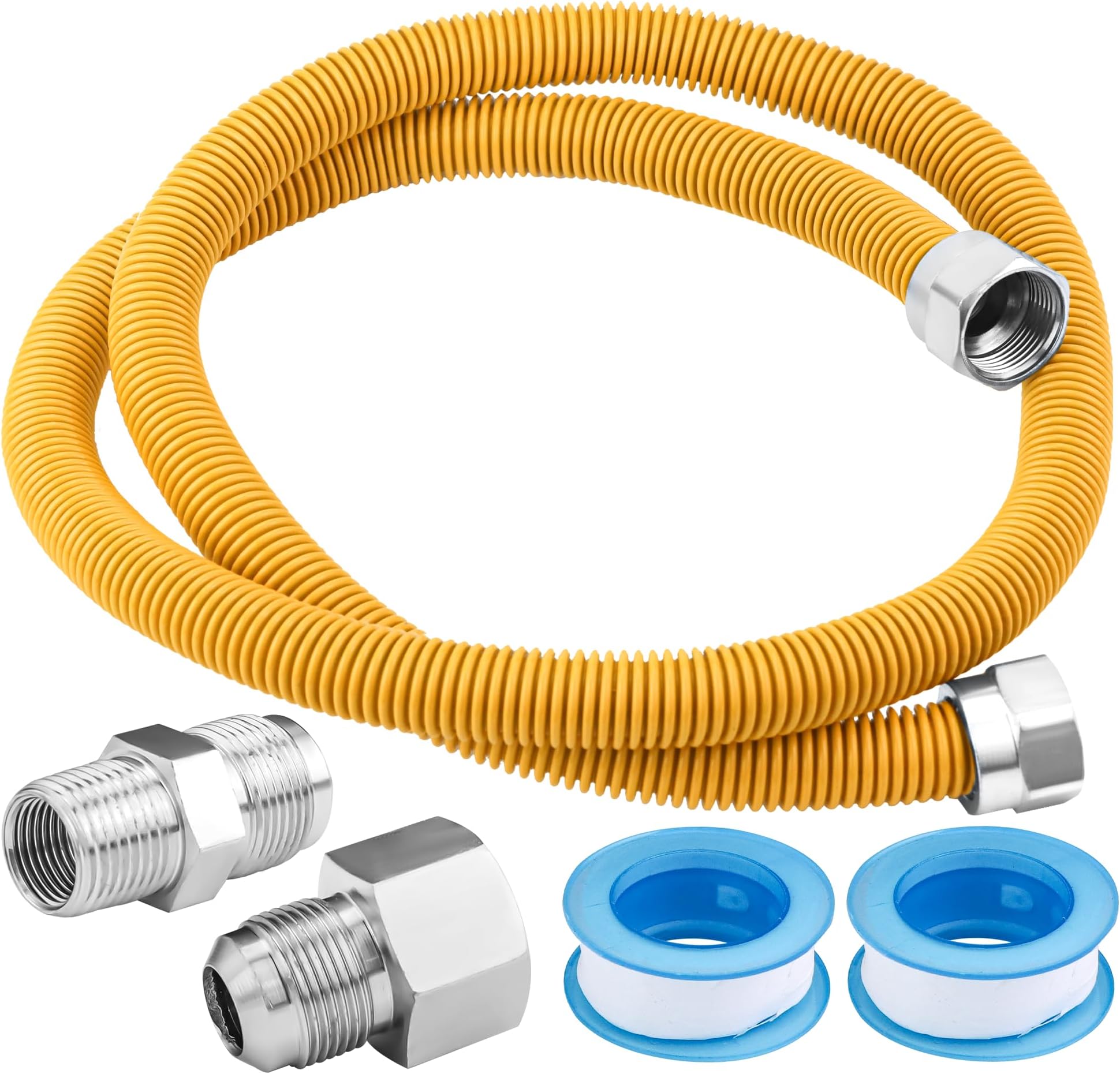 Amazon.com: BrassCraft CSSB21-24 ProCoated Stainless Steel Gas ...